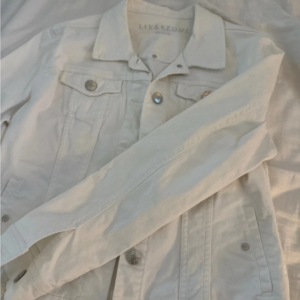 Liverpool Jeans Company Cream Denim Jacket